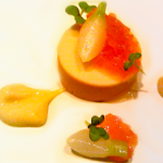 Monfish Liver Torchon with Persimmon Benu 150x150 